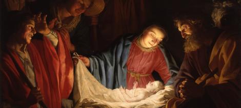 Adoration of the Shepherds painting