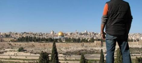 Standing on the Mt. of Olives 