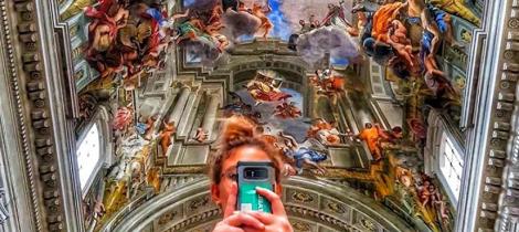 Ceiling of the Gesu in Rome 