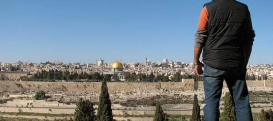 Standing on the Mt. of Olives 