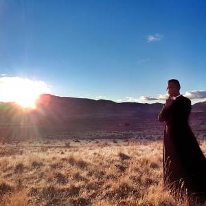 Praying in the desert 