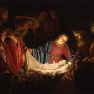 Adoration of the Shepherds painting