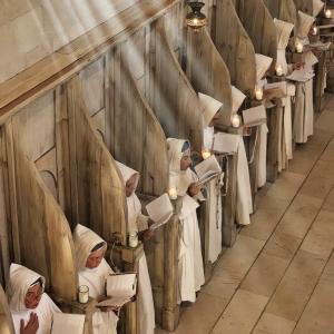 monks praying 