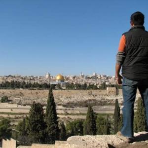 Standing on the Mt. of Olives 
