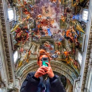 Ceiling of the Gesu in Rome 